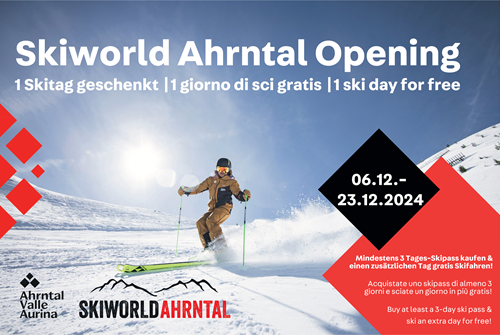 Deal 3=4 Skiworld Ahrntal